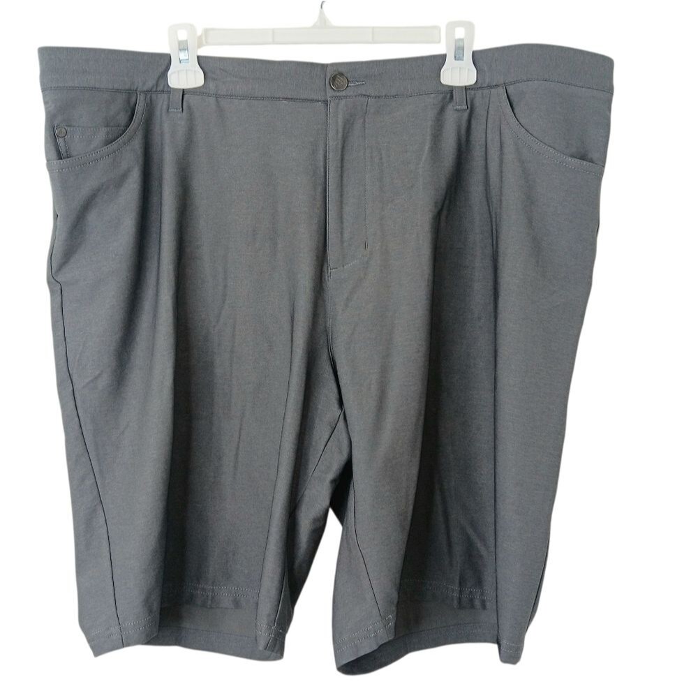 ADIDAS Gray 5 Pocket Golf Shorts Size 42 Stretch Performance Lightweight NWT